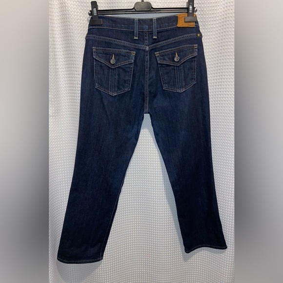 Women’s Lucky Brand mid-rise crop sweet’n straight dark blue Jeans‎ Sz 6/28 - Picture 11 of 13